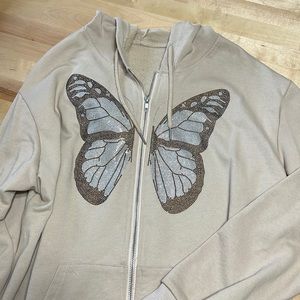 new butterfly zip up